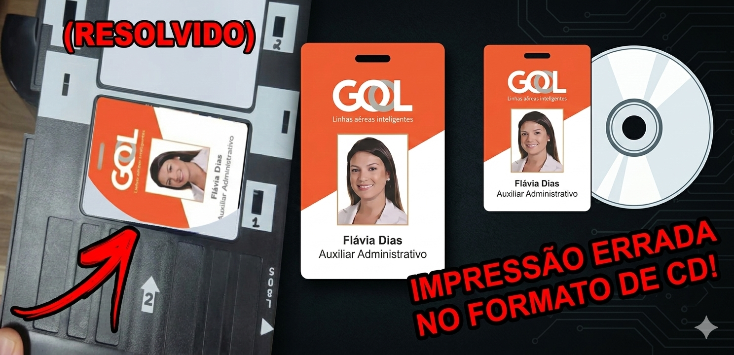 Mini Curso - Correção impressão de cartões PVC nas impressoras Epson formato de CD