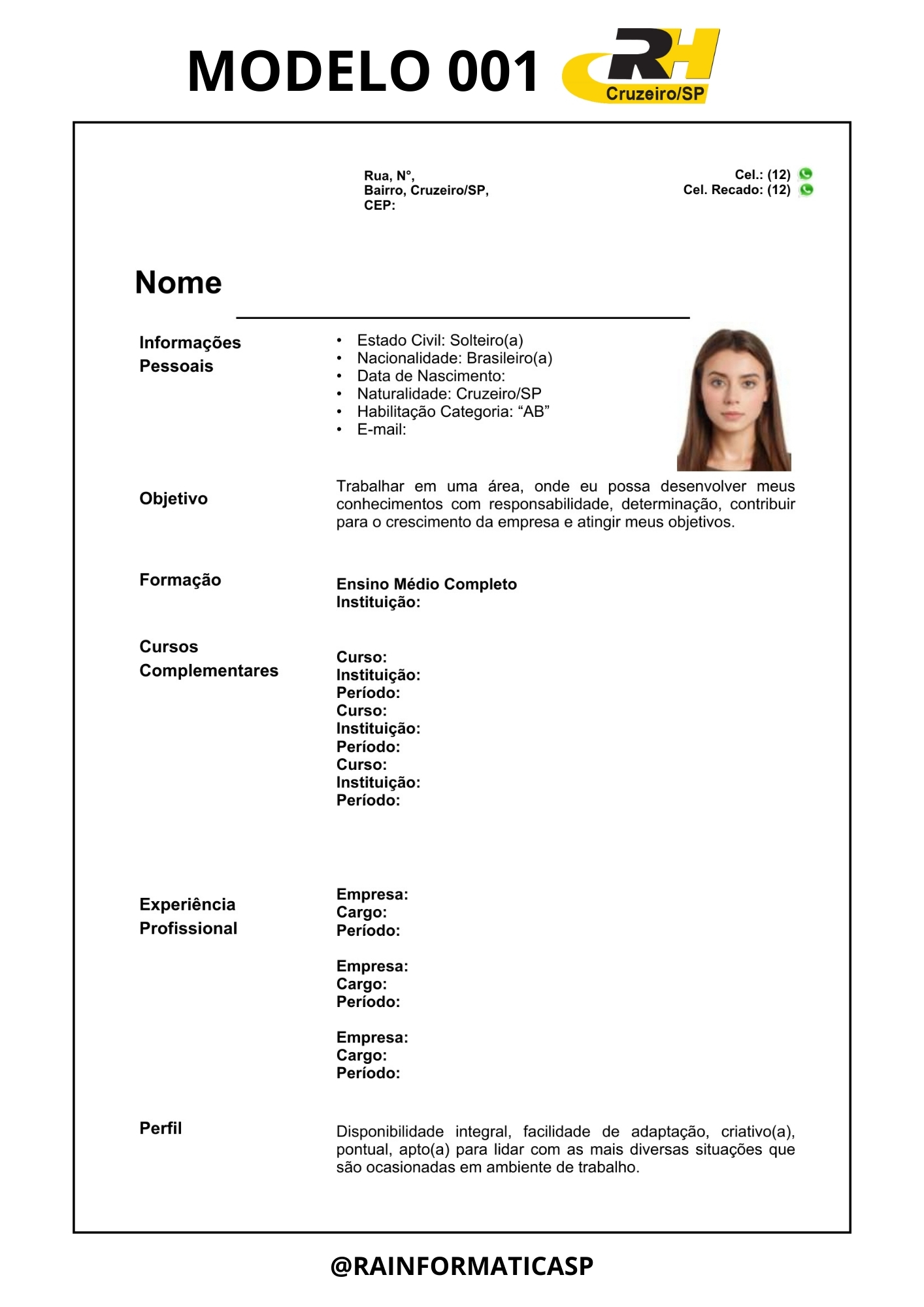 Modelo do Curriculo
